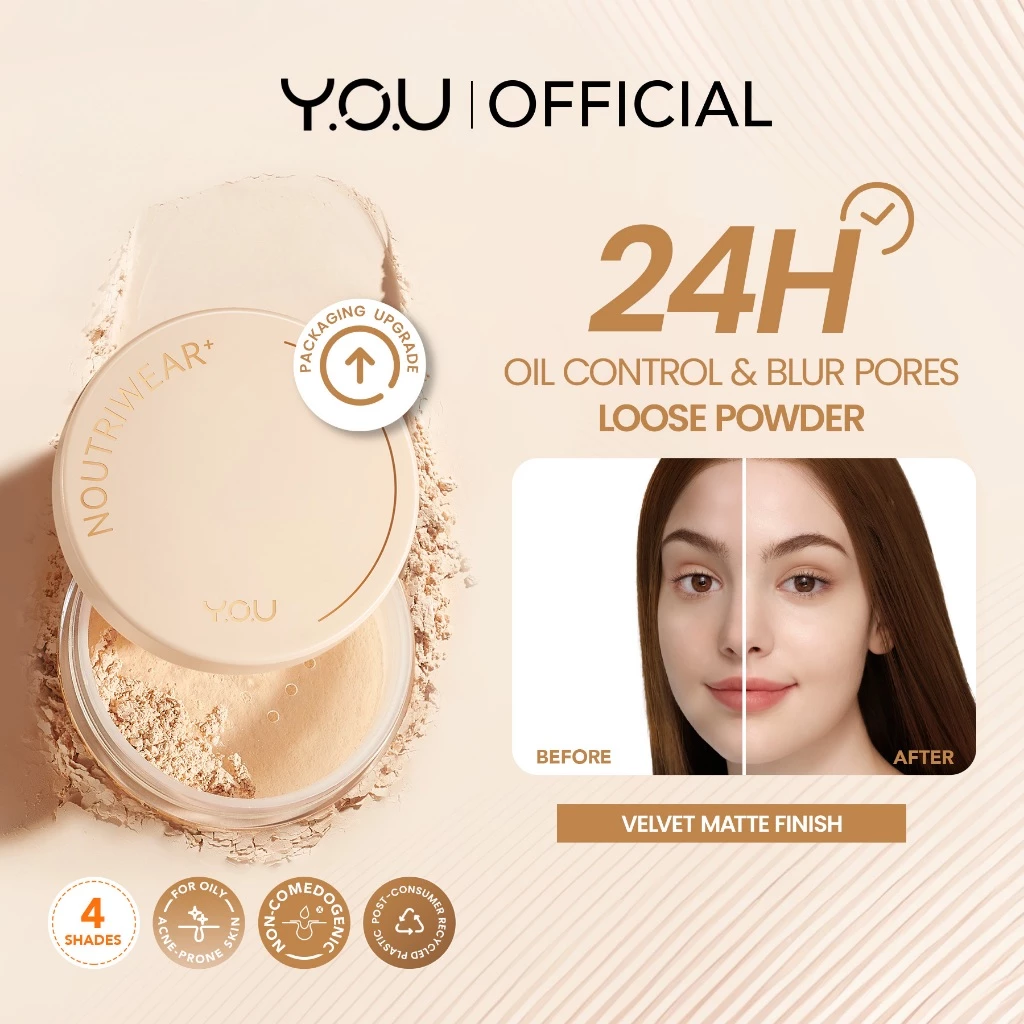 Y.O.U NOUTRIWEAR+ AIRY FIT LOOSE POWDER C302 CLASSIC IVORY 15G