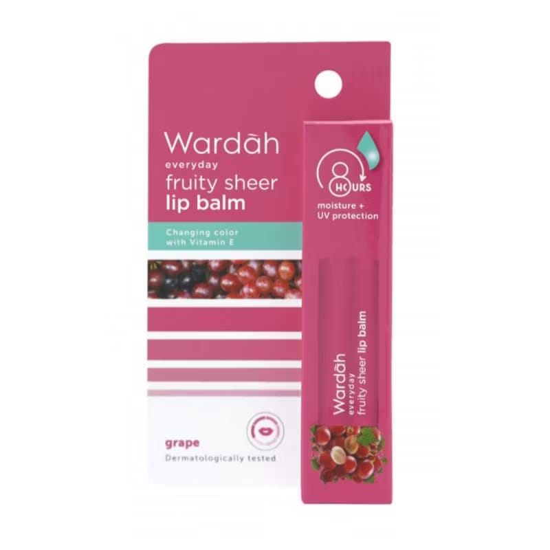 WARDAH EVERYDAY FRUITY SHEER LIP BALM GRAPE 4g