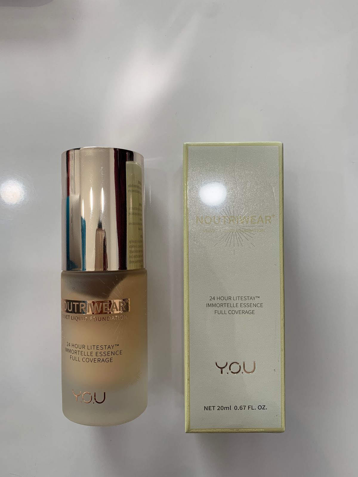 Y.O.U NOUTRIWEAR+ VELVET LIQUID FOUNDATION N508 MEDIUM BEIGE 20ML